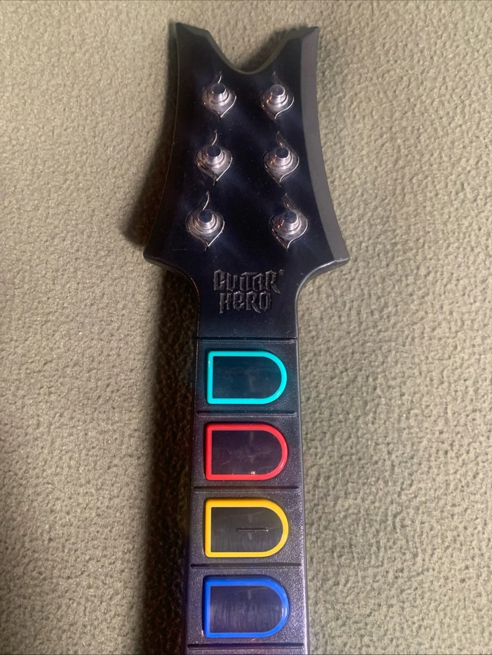 Activision wireless guitar controller for Nintendo Wii. Model: 96158805.